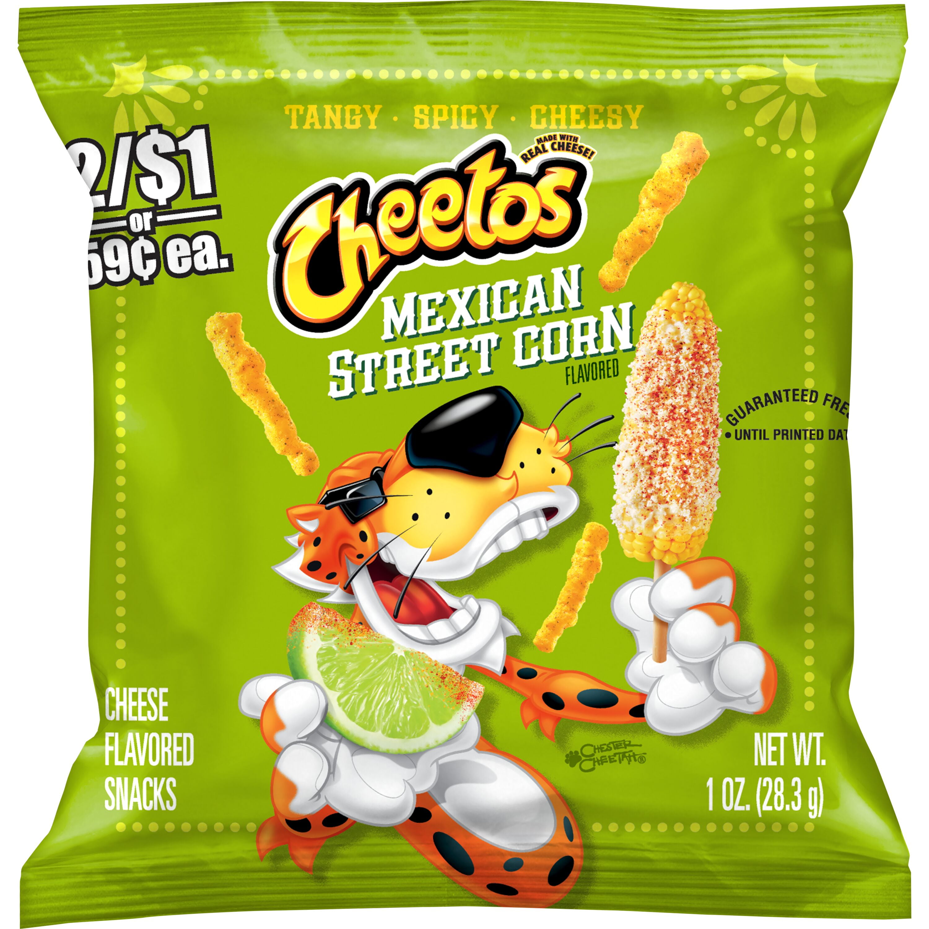 Cheetos Cheese Flavored Snacks Mexican Street Corn Flavored Puffed Snacks Chips, 1oz