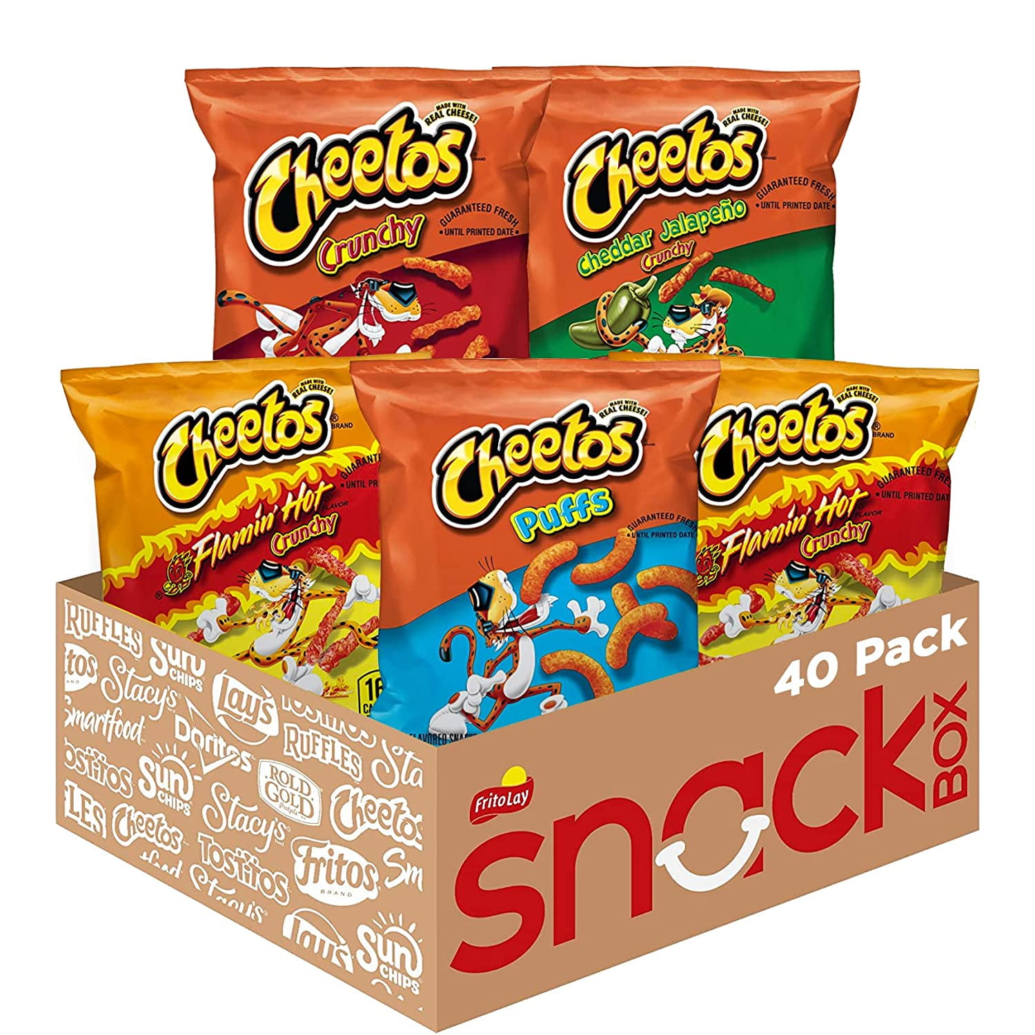 Cheetos Crunchy Cheese Flavored Snacks - 2.75 Ounce Bags - 6ct Box