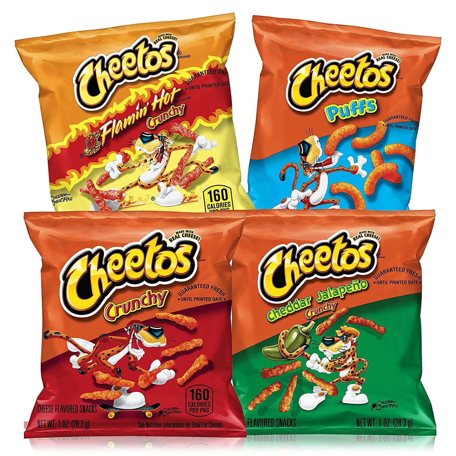 Cheetos Cheese Flavored Snacks Variety Pack, 40 Count