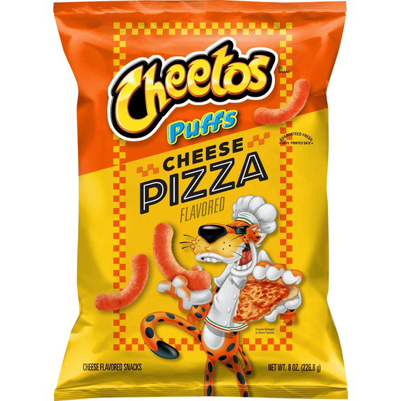 Cheetos Cheese Pizza Puffs Snack 8.0 Ounce Bag