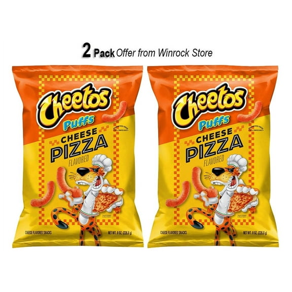 Cheetos Cheese Pizza Puffs Snack 8.0 Oz. (2 Pack) Offer from Winrock Store