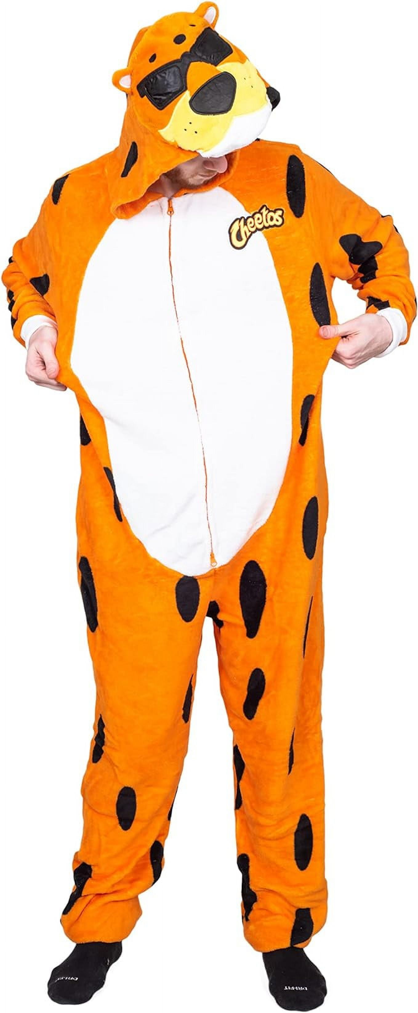 Cheetos Chester Cheetah Fleece Costume Union Suit, Small