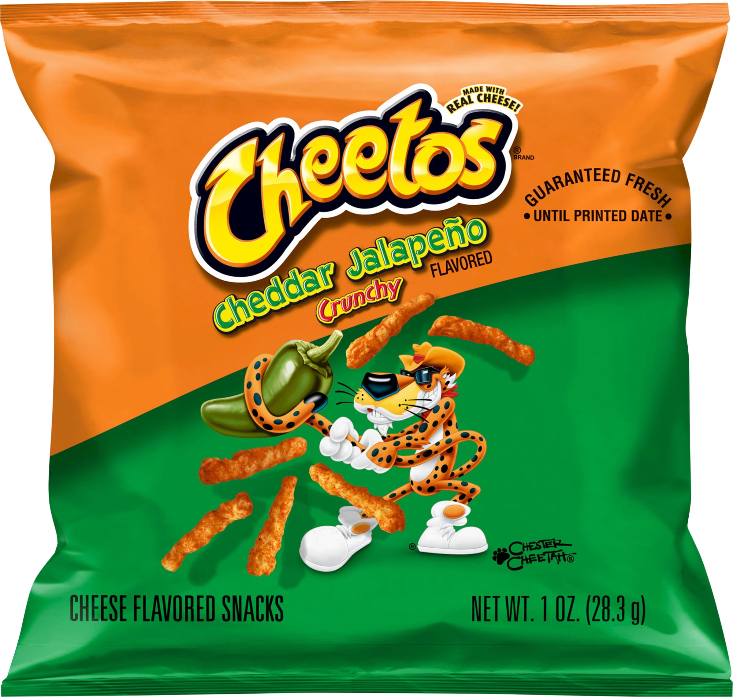 Cheetos Crunchy Cheddar Jalapeo Flavored Cheese Flavored Snacks, 1 Ounce