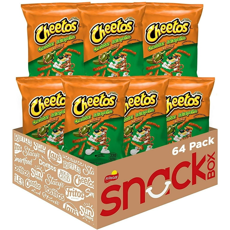 Cheetos Crunchy Cheddar Jalapeno Cheese Flavored Snacks, 2 Ounce