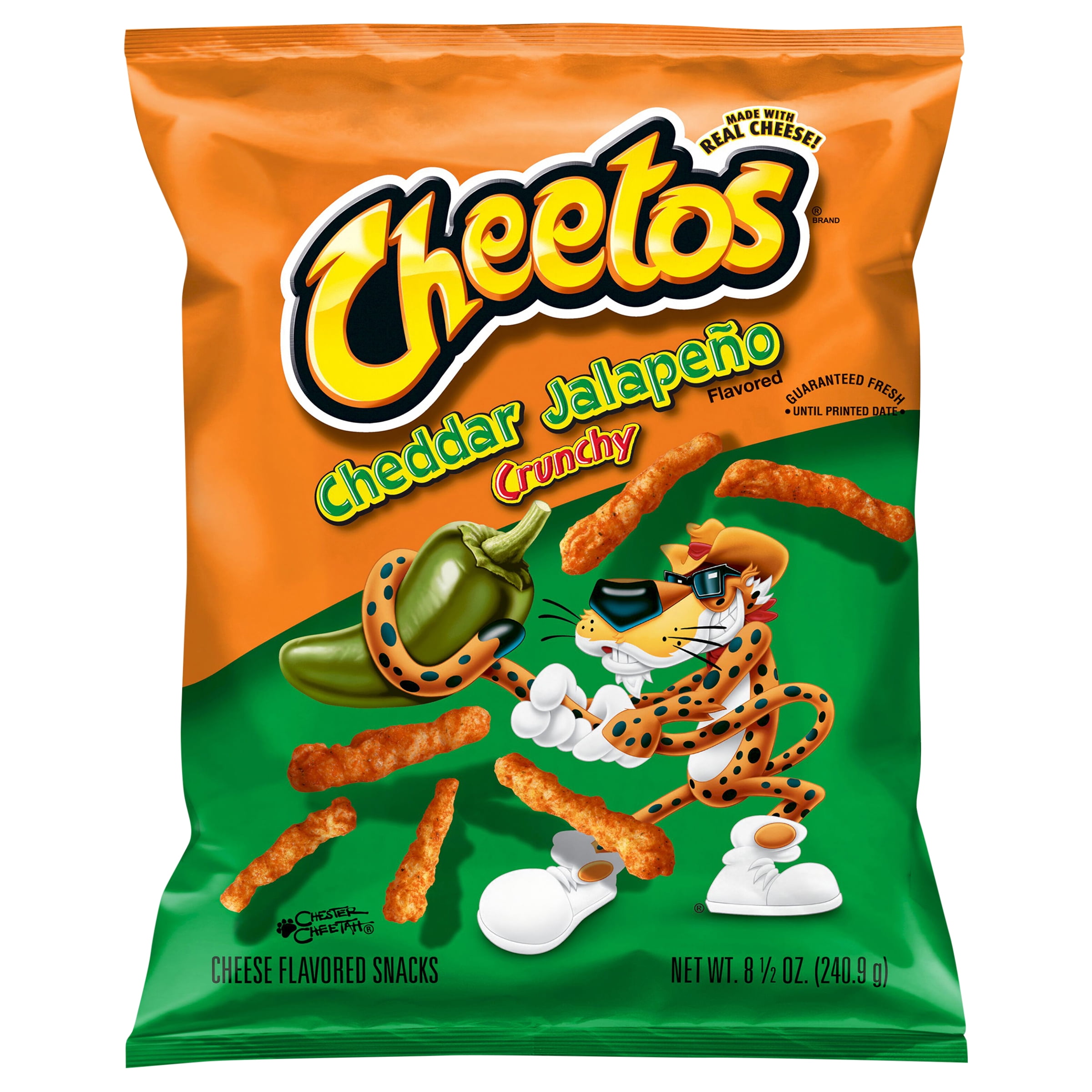 6 bags of Cheetos Crunchy Flamin' Hot Cheese Flavored Snack Chips 285g Each