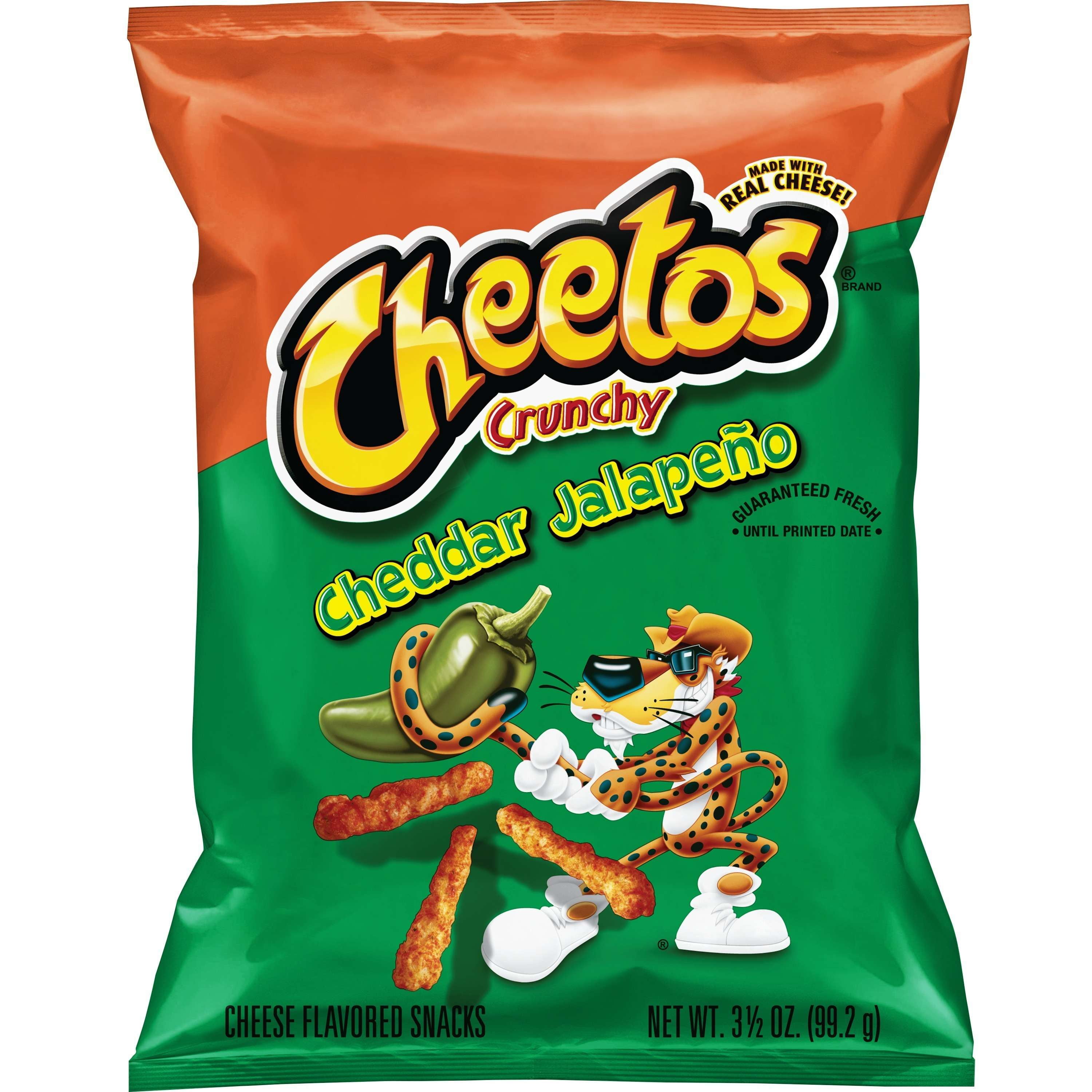 Cheetos Crunchy Cheddar Jalapeno Cheese Snacks, 3.5 oz 