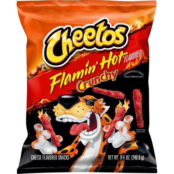 Cheetos Crunchy Cheese Flamin' Hot Flavored Snacks,1PACK