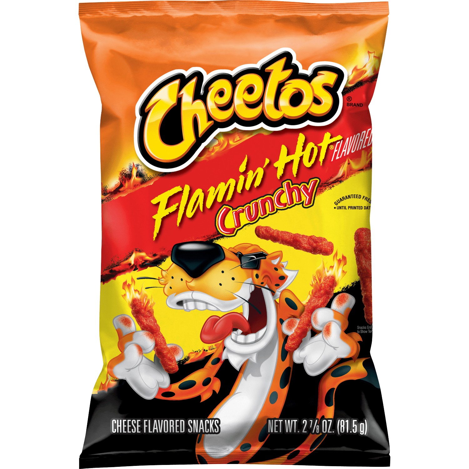 Cheetos Crunchy Cheese Flamin' Hot Flavored Snacks, 3.25 oz Bag