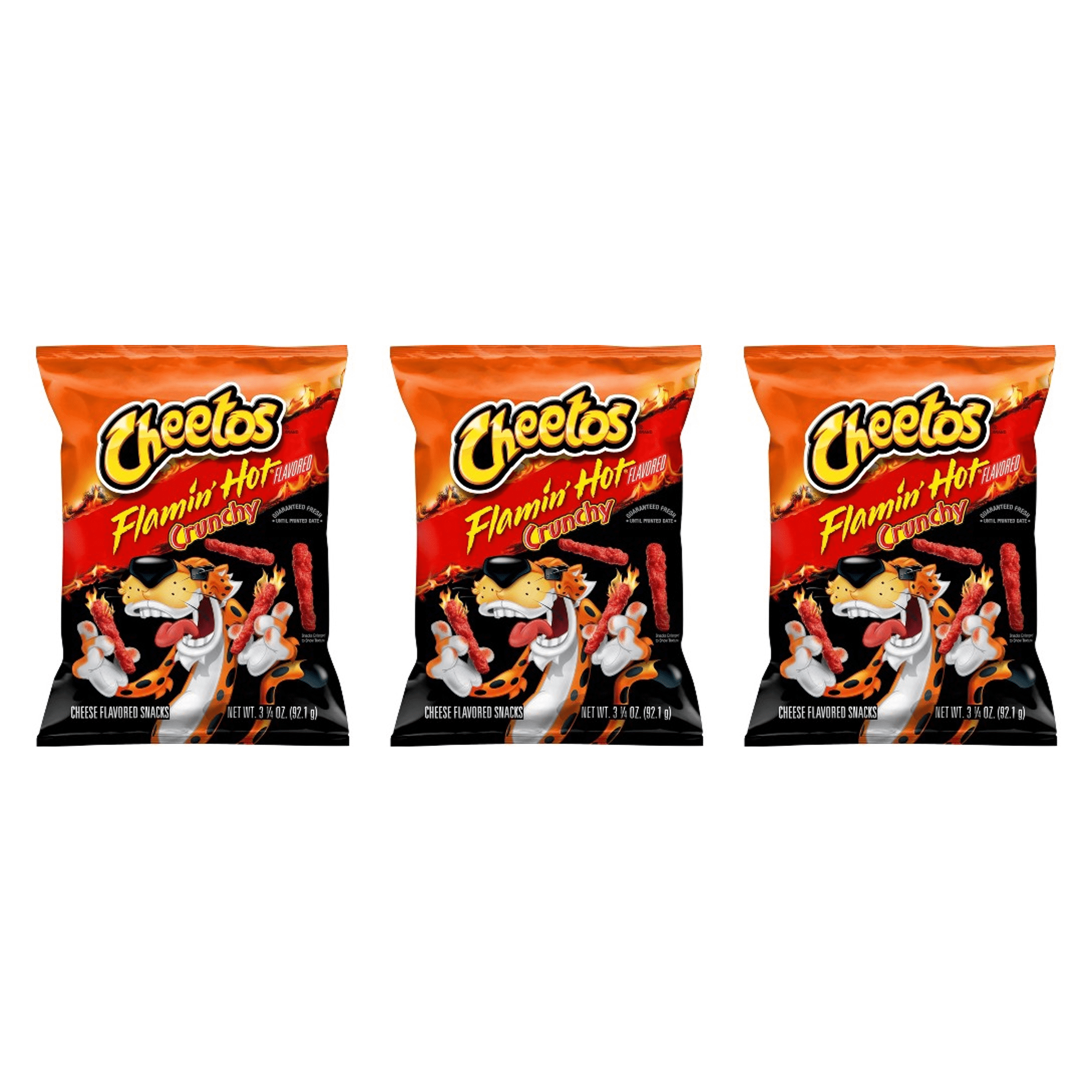 Cheetos Triangle Cheetos Crunchy Cheese Flavored Snack Chips, 3.25 oz Bag-Pack Of 3 ...