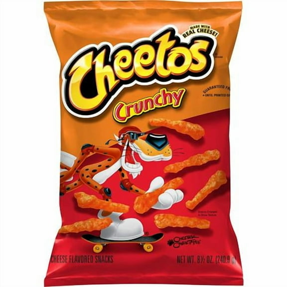 Cheetos Crunchy Cheese Flavored Snack Chips, 8.5 oz Bag (Pack of 2).