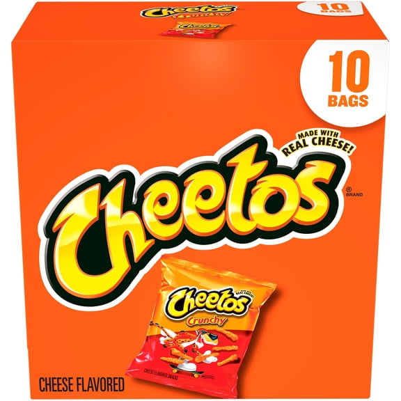 Cheetos Crunchy Cheese Flavored Snacks, 1 oz 10 Count