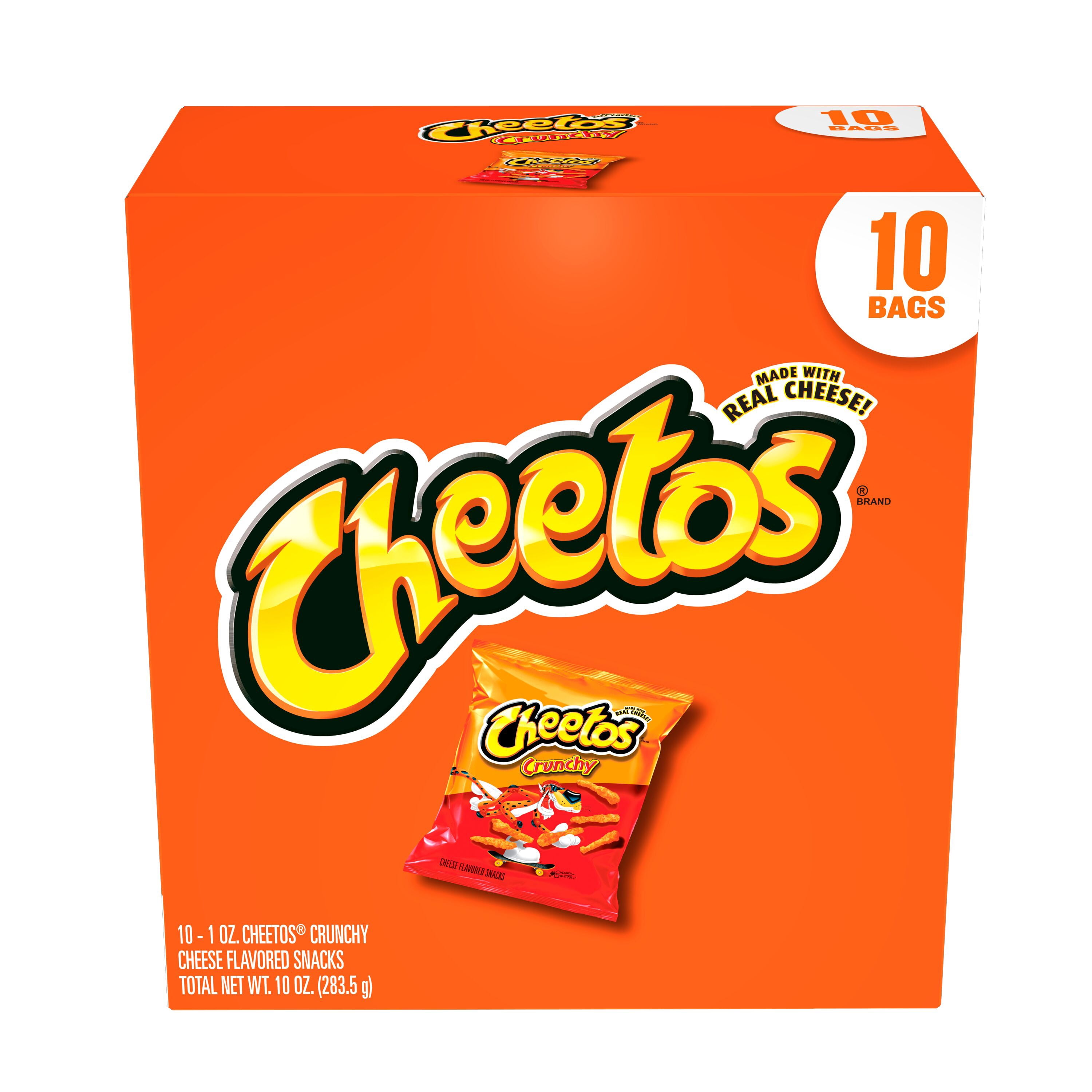 Cheeto's Crunchy Cheese Flavored Snacks, 10 Individual 1 oz Packs