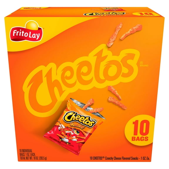 Cheetos Crunchy Cheese Flavored Snacks, 1 oz 10 Count