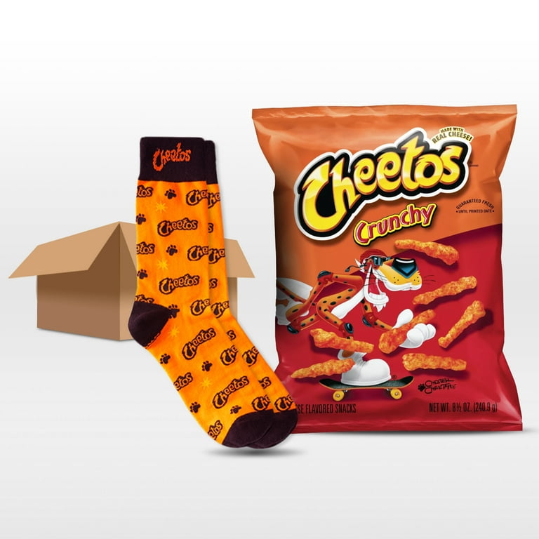 Cheetos Crunchy Cheese Flavored Snacks 8.5oz and Socks Holiday Bundle -  Walmart.com