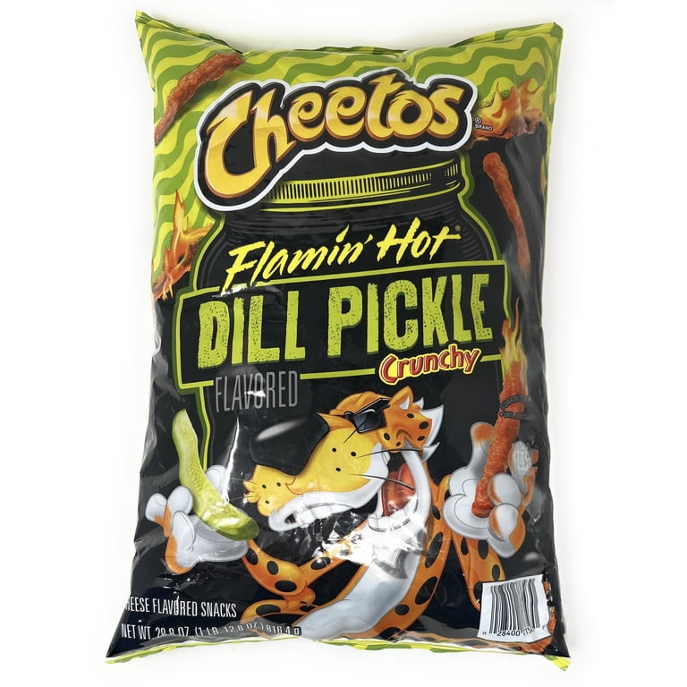 yuappi様：cheetosflaminhotチートスホットピクルス2点セット Cheetos Crunchy Flamin' Hot Dill Pickle, 28.8 Ounce - Walmart.com