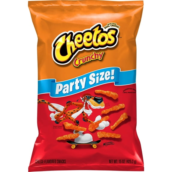 Cheetos Crunchy Cheese Puff Chips, 15 oz Bag-Pack Of 5