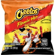Cheetos Crunchy Flamin' Hot Cheese Flavored Snack Chips, 1 Ounce Bag