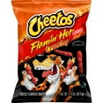 thumbnail image 1 of Cheetos Crunchy Flamin' Hot Cheese Flavored Snack Chips, 3.25 oz Bag-Pack Of 3, 1 of 5