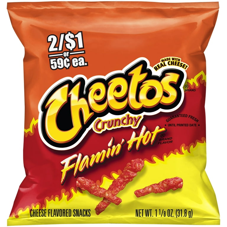 Cheetos Puffs Flamin' Hot Flavored Cheese Flavored Snacks 8 oz