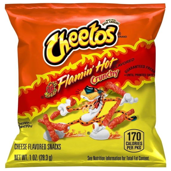 Cheetos Crunchy Flamin' Hot Cheese Snacks - 1 oz (Pack of 1)