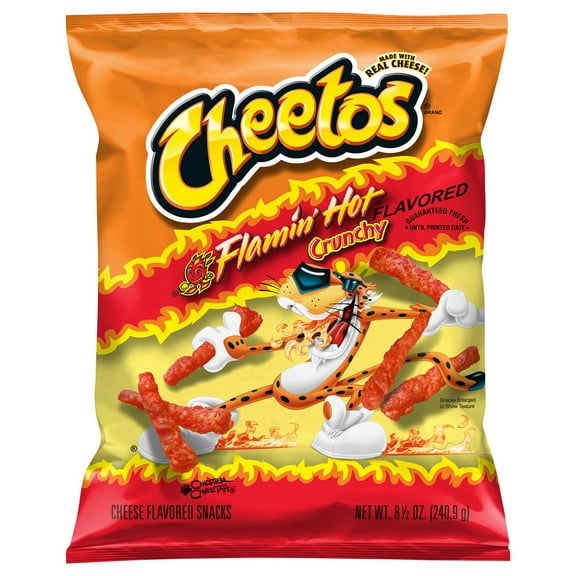 Cheetos Crunchy Flamin' Hot Cheese Snacks - 8.5 oz (Packaging May Vary)