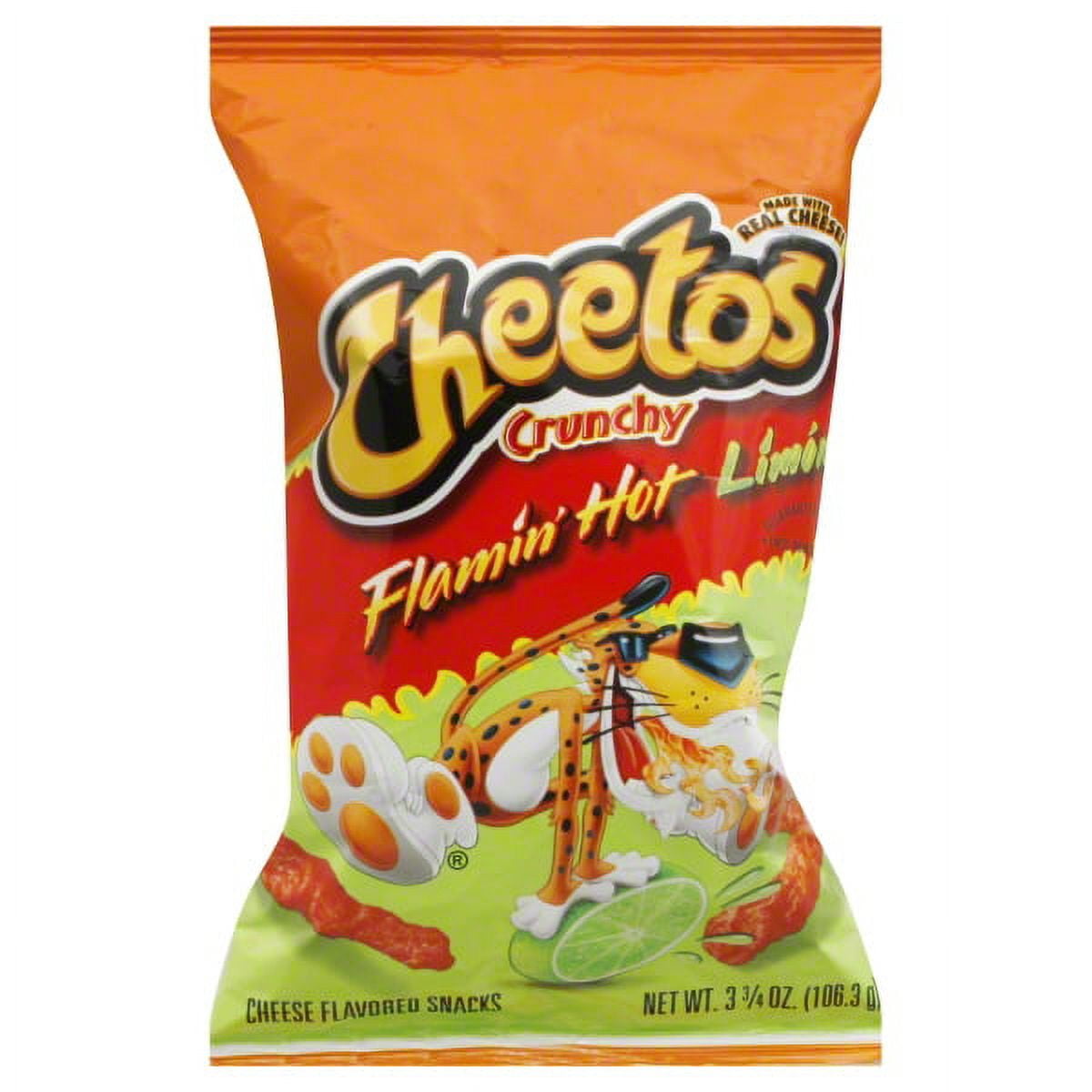 Cheetos Crunchy Flamin Hot Limon Flavored Cheese Flavored Snacks 3.25 —  Gong's Market