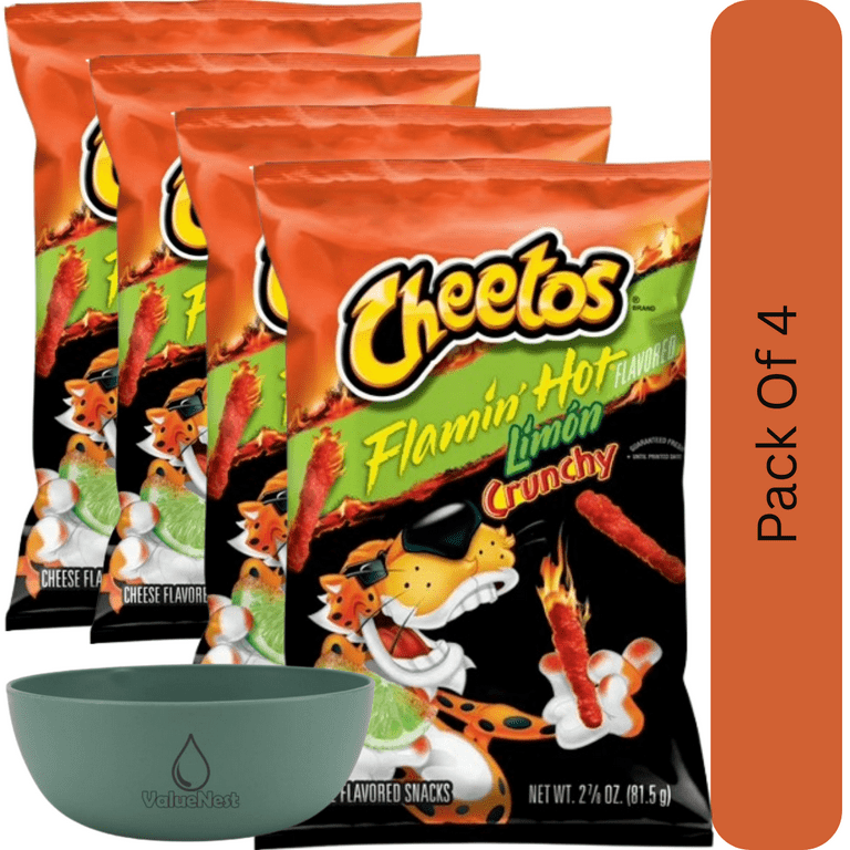 ヤムチャン&クリストファー Cheetos Baked Cheese Flavored Snacks Flamin Hot Limon - 7.625 OZ