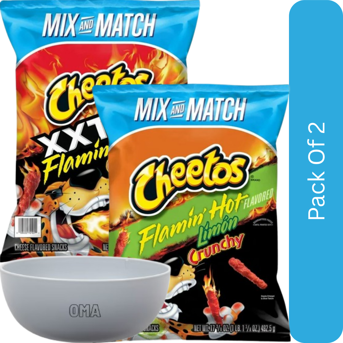 Cheetos Crunchy Snacks Variety Pack – Flamin' Hot Limon (17.375 oz