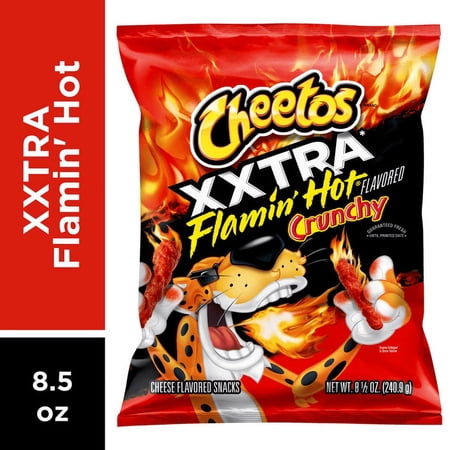 Cheetos Crunchy Xxtra Flamin' Hot Cheese Flavored Snacks 8.5 oz