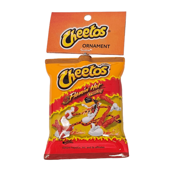 Cheetos Flamin' Hot Crunchy Cheese Chips Collectible Christmas Ornament by Ruz