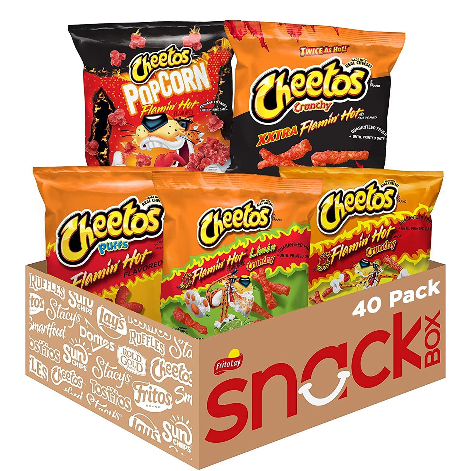 Cheetos Cheese Flavored Snacks Variety Pack, 40 Count