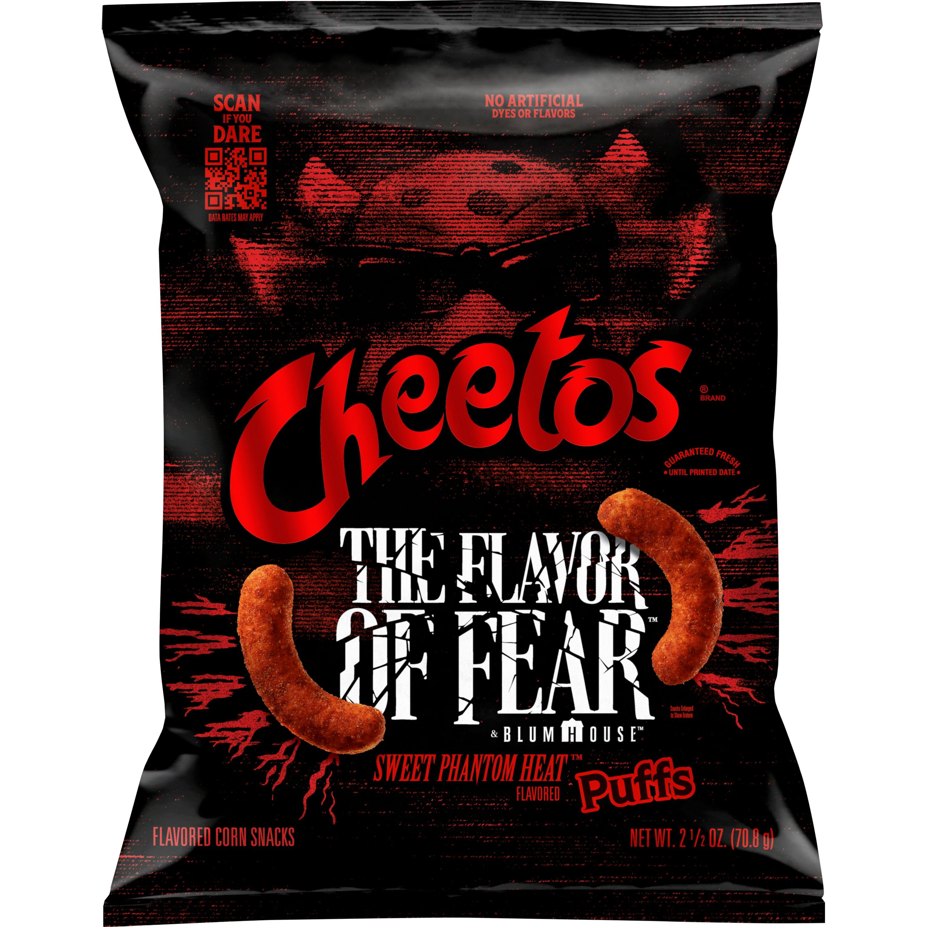 Cheetos  Sweet Phantom Heat Flavored Puffs Cheese Flavored Snacks, 2.5 oz