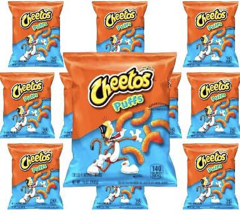 Cheetos Flavored Snacks, 0.875 Ounce Bags, Pack of 10 Gluten Free, Low Fat, Low Calorie Snack