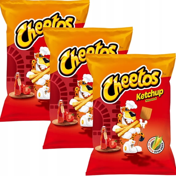 Cheetos Ketchup Corn Snacks 85G, Imported from Britain