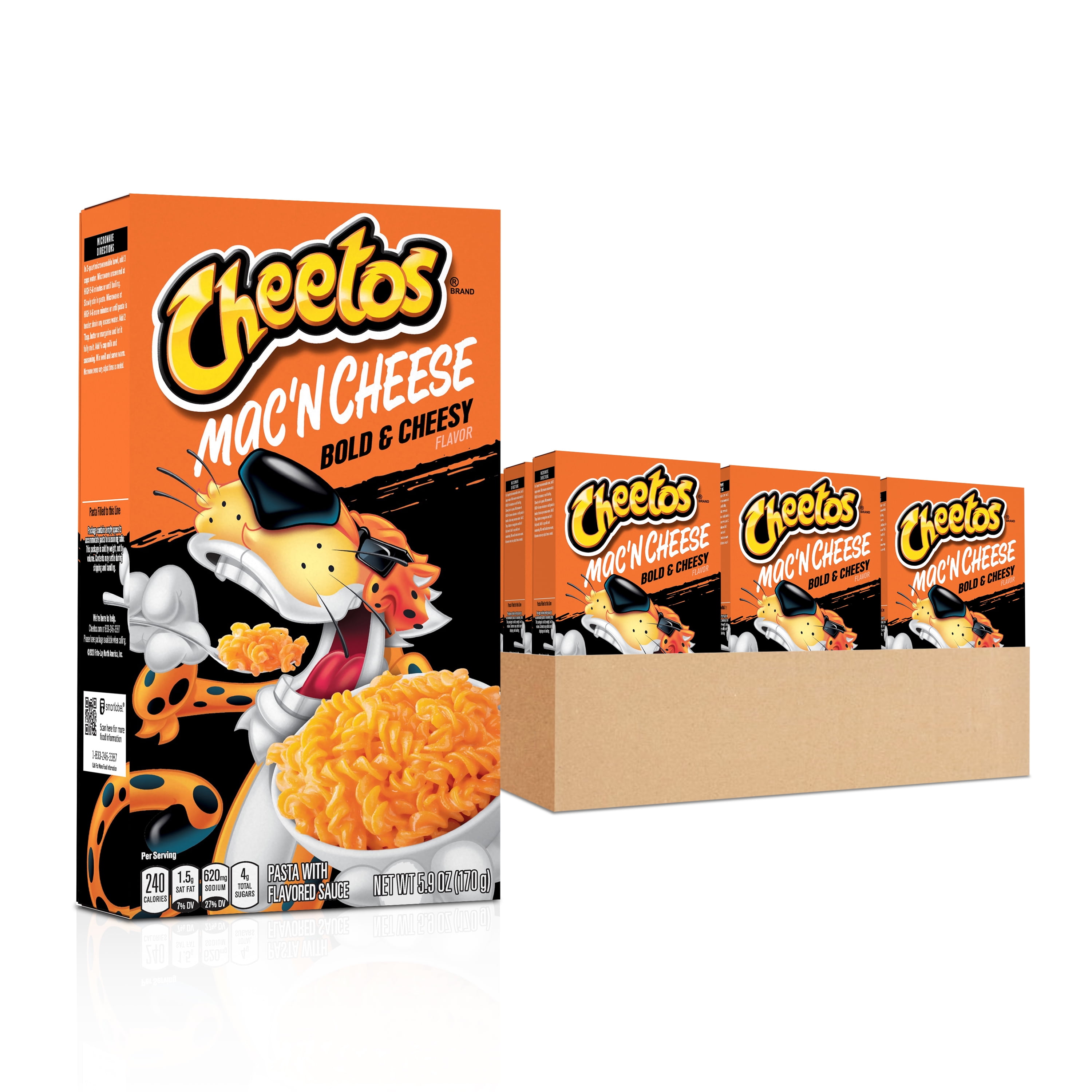 Cheetos Mac N Cheese, Bold &amp; Cheesy Flavor, 5.9 oz Boxes, 12 Ct