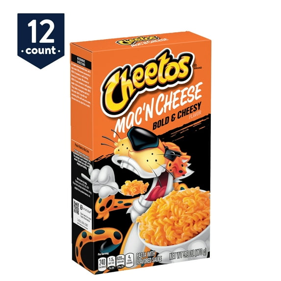 Cheetos Mac 'N Cheese, Bold & Cheesy Flavor, 5.9 oz Boxes, 12 Ct