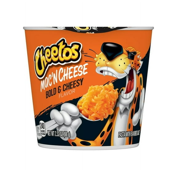 Pack of 2 Cheetos Mac 'N Cheese, Bold & Cheesy Flavor, Mac and Cheese, Macaroni and Cheese, 2.32 oz Shelf-Stable Cup