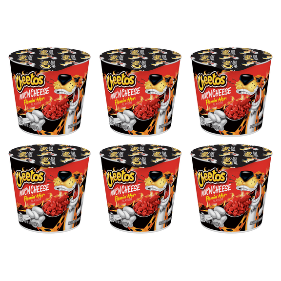 Cheetos Mac 'N Cheese, Flamin' Hot Flavor, 2.32 oz Cup (Pack of 6)