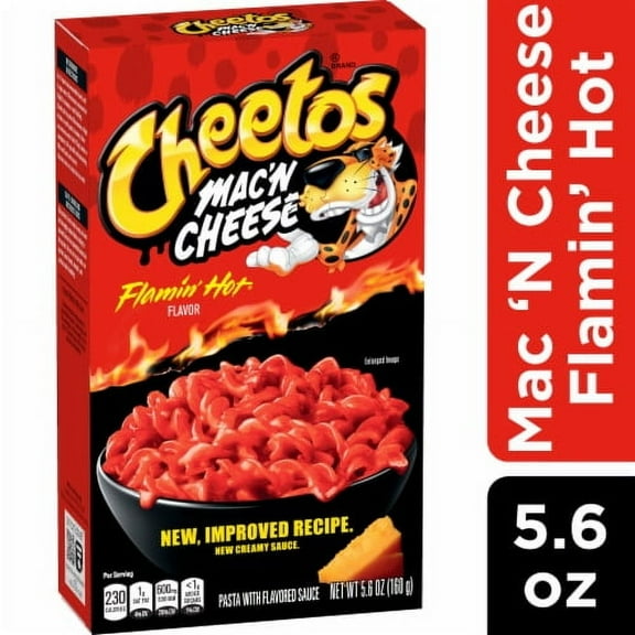 Cheetos Mac'N Cheese Pasta With Flavored Sauce Flamin' Hot Flavor 5.6 Oz 5.6 oz - Pack of 2