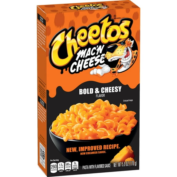 Cheetos Mac N Cheese Pasta with Flavored Sauce Bold & Cheesy Flavor, 5.9 oz Box