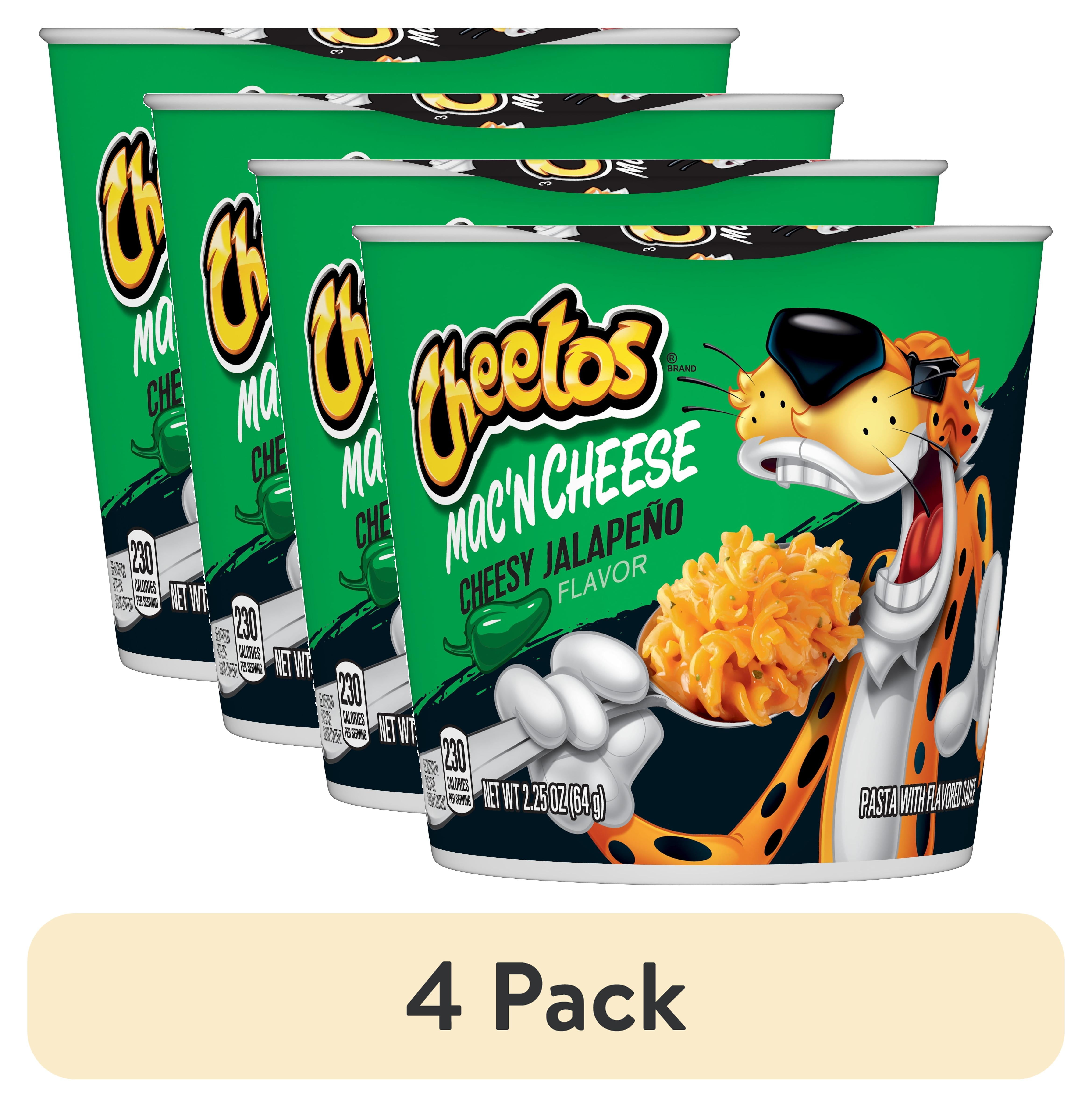(4 pack) Cheetos Mac 'N Cheese, Cheesy Jalapeno Flavor, Mac and Cheese
