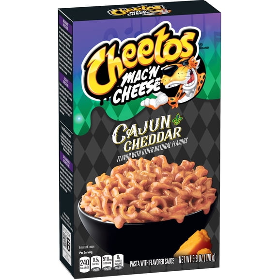 Cheetos Mac'n Cheese Pasta with Flavored Sauce Cajun Cheddar, 5.9 oz box