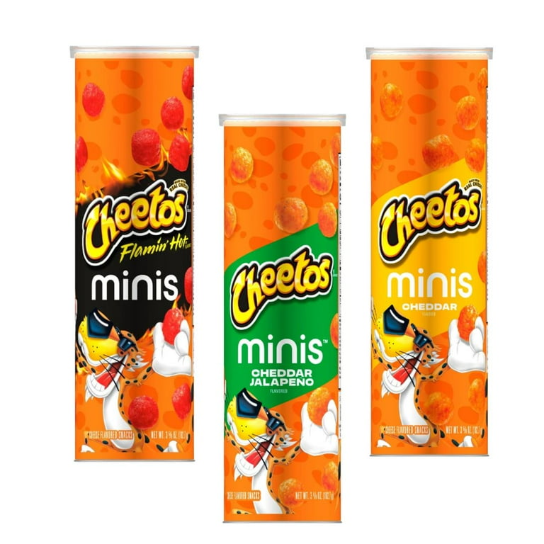Cheetos Minis 3-Flavor Variety Pack – Cheddar, Flamin' Hot