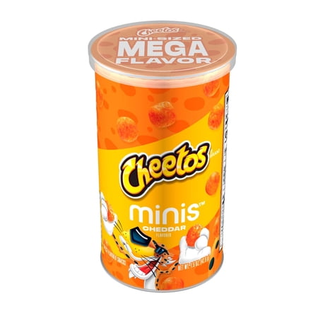 MINI CANISTERS CHEETOS MINIS CHEDDAR FLAVORED, SNACK CHIPS...