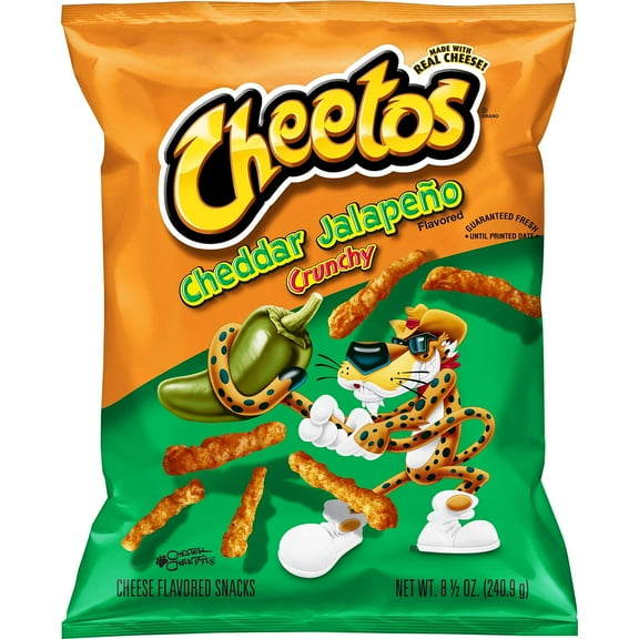 Cheetos Minis Cheddar Jalapeno Cheese Flavored Snacks, 3.625 Ounce Cannister(2 Packs)