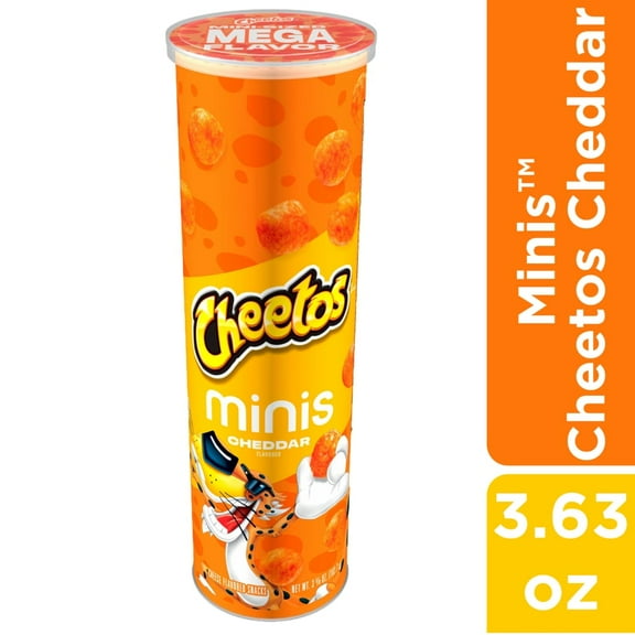 Cheetos Minis Cheese Flavored Minis Cheese Snacks Stacks Chips 3.63 oz - Pack of 1