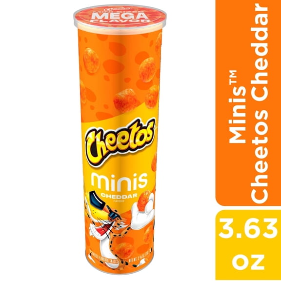 (1 Pack)-Cheetos Minis Cheese Flavored Minis Cheese Snacks Stacks Chips 3.63 oz