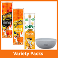 thumbnail image 1 of Cheetos Minis Variety Pack, Cheddar, Simply White Cheddar & Flamin Hot Cheese Flavored Snack Chips Canisters, 3.625 oz, Bite Size Crunchy Snacks Bundle with Bowl by OMA, 1 of 8
