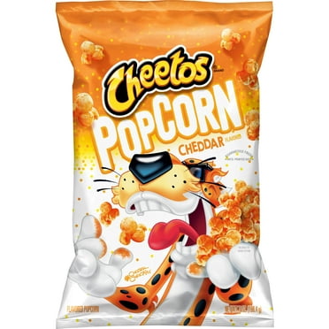 Cheetos Popcorn, Cheddar, 7 oz Bag, Flavored Popcorn, Snack Chips