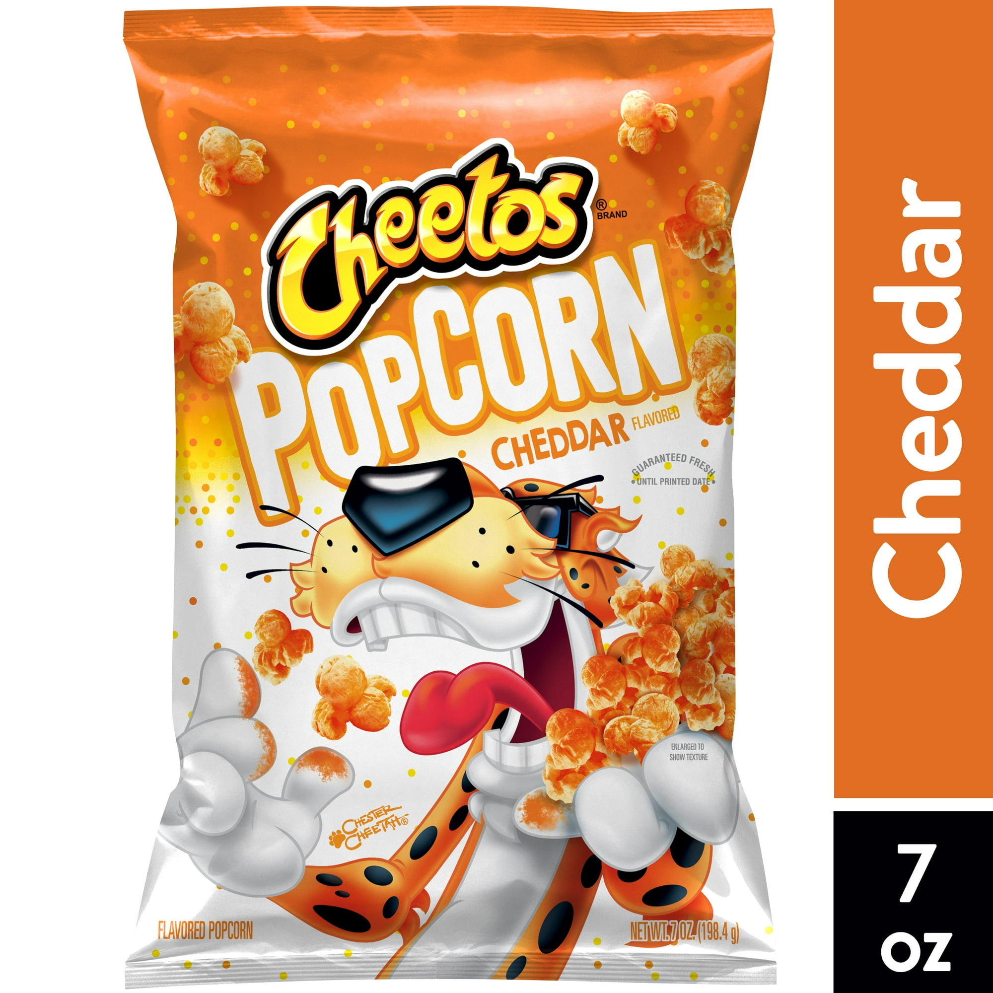 Cheetos Popcorn, Cheddar, 7 oz Bag, Flavored Popcorn, Snack Chips